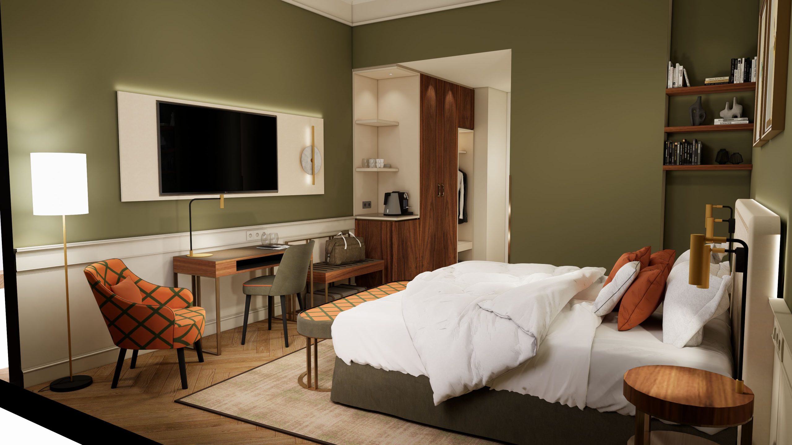 Visualisierung-eines-neuen-Superior-Zimmers-in-Gruen-c-Josef-Goebel-KAISERHOF-Wien